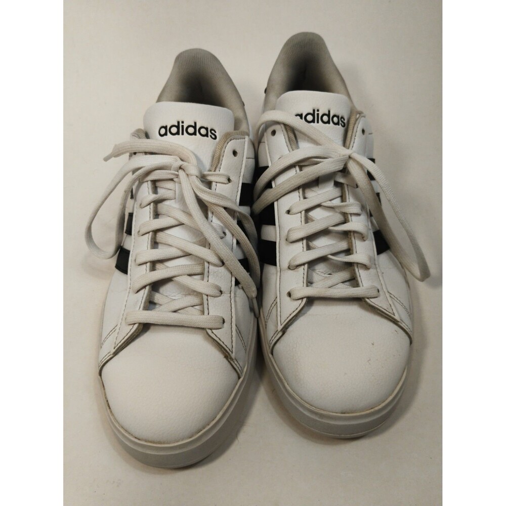 Size 11- adidas Grand Court Base White Black 28Y001 Sneakers Shoes